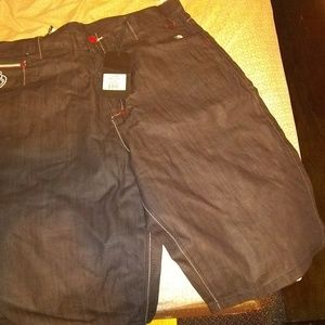 blue black 8732 jean shorts size 40 65$ im asking